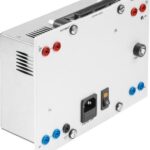 Bộ cung cấp nguồn điện 24 VDC, lắp trên khung của bàn thực hành